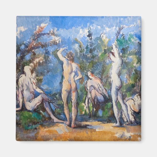 Aimant Paul Cezanne - Cinq Baigneurs (Devant)