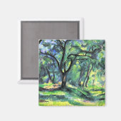 Aimant Paul Cezanne - Dans les bois (Recto/Verso)