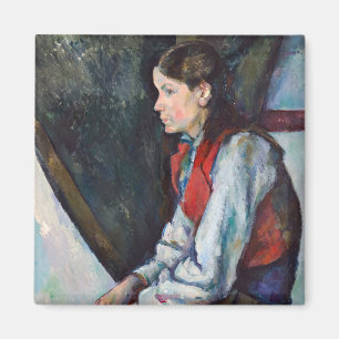 Aimant Paul Cezanne - Garçon au gilet rouge
