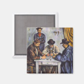 Aimant Paul Cezanne - Les Joueurs De Cartes (Recto/Verso)