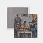 Aimant Paul Cezanne - Les Joueurs De Cartes (Recto/Verso)