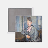 Aimant Paul Cezanne - Madame Cezanne Leaning sur une tabl (Recto/Verso)