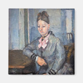 Aimant Paul Cezanne - Madame Cezanne Leaning sur une tabl (Devant)