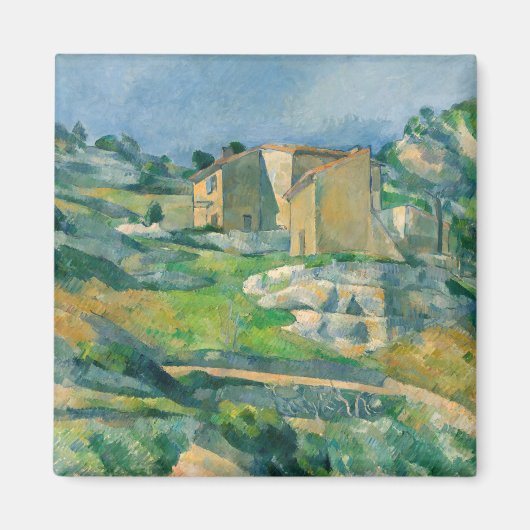 Aimant Paul Cezanne - Maisons en Provence, Vallée du Riau (Devant)