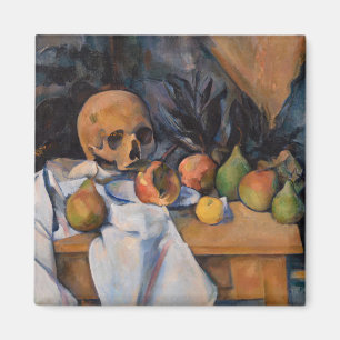 Aimant Paul Cezanne - Nature morte au crâne