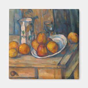 Aimant Paul Cezanne - Nature morte avec pot à lait et fru