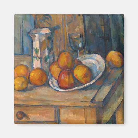 Aimant Paul Cezanne - Nature morte avec pot à lait et fru (Devant)