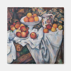 Aimant Paul Cezanne - Nature morte, pommes et oranges