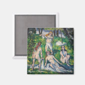 Aimant Paul Cezanne - Quatre Bathers (Recto/Verso)