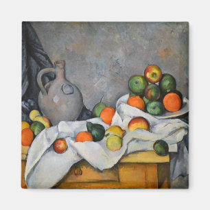 Aimant Paul Cezanne - Rideau, Cruchon et Compotier de Fru