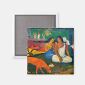 Aimant Paul Gauguin - Arearea / Le Chien Rouge (Recto/Verso)