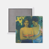 Aimant Paul Gauguin - Deux femmes tahitiennes (Recto/Verso)
