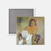 Aimant Paul Gauguin | Fille avec ventilateur, 1908 (Recto/Verso)
