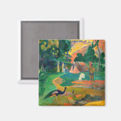 Aimant Paul Gauguin - Paysage avec Peacocks / Matamoe (Recto/Verso)