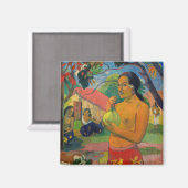 Aimant Paul Gauguin - Une femme tenant un fruit (Recto/Verso)