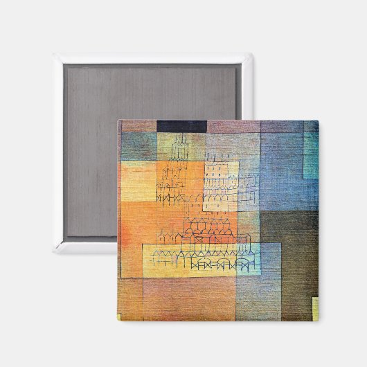 Aimant Paul Klee - Architecture Polyphonique (Recto/Verso)