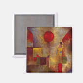 Aimant Paul Klee Red Balloon Abstract Colorful Art (Recto/Verso)