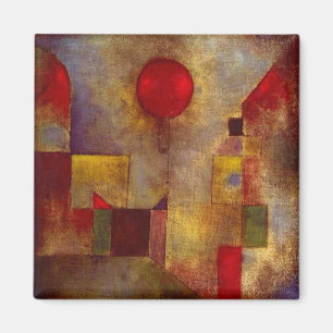 Aimant Paul Klee Red Balloon Abstract Colorful Art