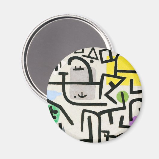 Aimant Paul Klee Rich Harbour Expressionnisme Abstrait (Recto/Verso)