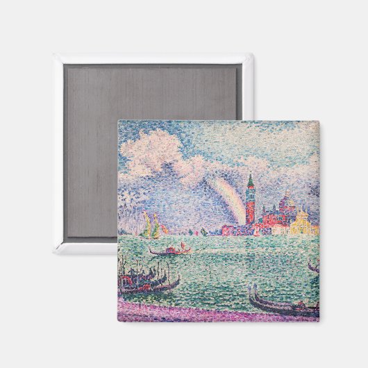 Aimant Paul Signac - Arc-en-ciel, Venise (Recto/Verso)