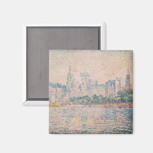 Aimant Paul Signac - Avignon, matin (Recto/Verso)