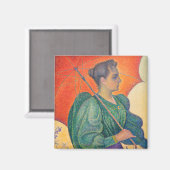 Aimant Paul Signac - Femme avec un parasol (Recto/Verso)