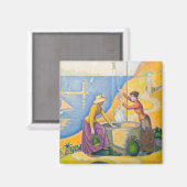 Aimant Paul Signac - Femmes dans le puits (Recto/Verso)