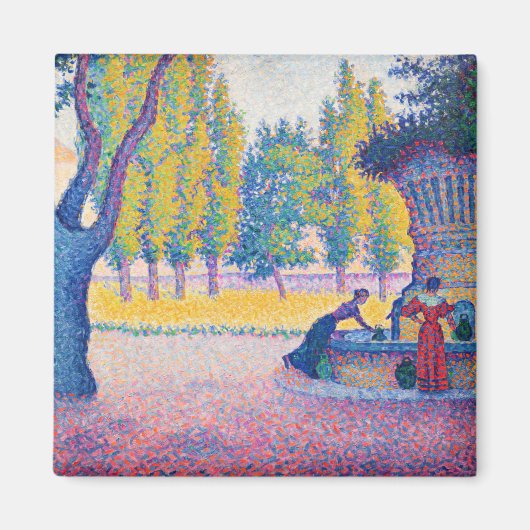 Aimant Paul Signac - Fontaine des Lices, Saint-Tropez (Devant)