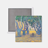 Aimant Paul Signac - Place des Lices, Saint-Tropez (Recto/Verso)