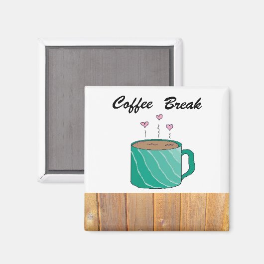Aimant Pause café (Recto/Verso)