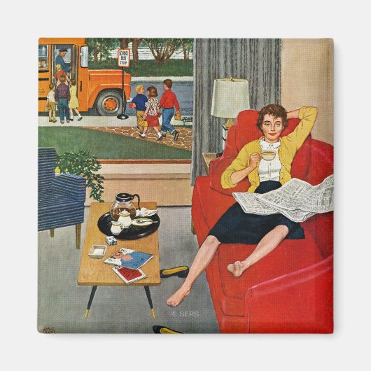 Aimant Pause café du matin (Devant)