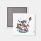 Aimant Pause café sorcière 1 (Recto/Verso)