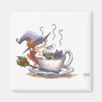 Aimant Pause café sorcière 2