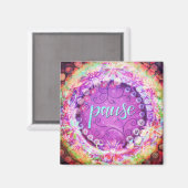 Aimant Pause Jolie florale colorée Inspirivée (Recto/Verso)