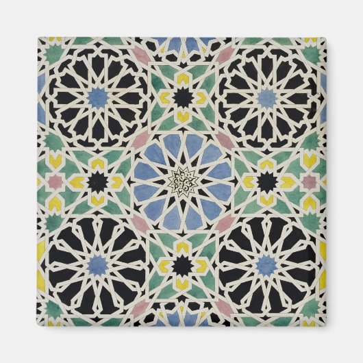 Aimant Pavement de mosaïque dans l'Alhambra, de 'The Arab (Devant)