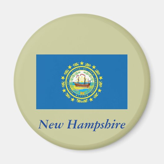 Aimant Pavillon d'État du New Hampshire (Devant)