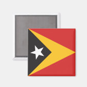 Aimant Pavillon du Timor oriental (Recto/Verso)