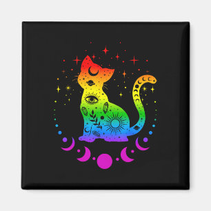 Aimant Pavillon Gay pride Lgbt Cat Astrologie Arc-en-ciel