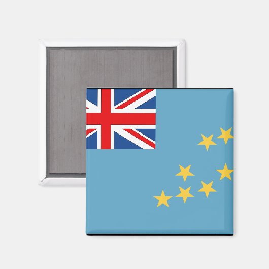 Aimant Pavillon Tuvalu (Recto/Verso)