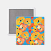 Aimant Pavot rouge et orange (Recto/Verso)