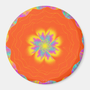 Aimant Pavot Sunrise par Power Flower