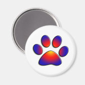 AIMANT PAW COLORÉ (Recto/Verso)