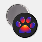 AIMANT PAW COLORÉ (Recto/Verso)