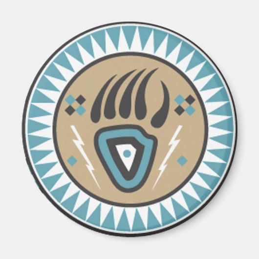 Aimant Paw d'ours amérindien (Devant)