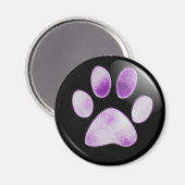 Aimant Paw pourpre (Recto/Verso)