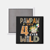 Aimant Pawpaw Of The Four Ever Wild Safari 4th Birthday B (Recto/Verso)