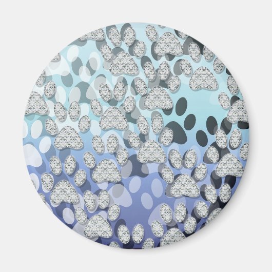 Aimant PAWS 1 brillants (Devant)