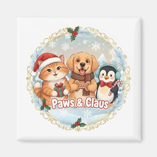 Aimant Paws & Claus (Devant)