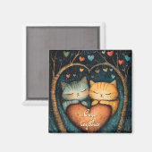 Aimant Pawsively in Love Cosy Together Illustration (Recto/Verso)