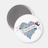 Aimant Payer l'amour avec l'amour illustré proverbe portu (Recto/Verso)